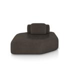 Sofá Ilha Dakota Chaise 168cm Modulado Encosto Almofada Solta PU Marrom G33 - Gran Belo Sofá Ilha Dakota Chaise 168cm Modulado Encosto Almofada Solta PU Marrom G33 - Gran Belo