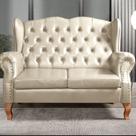 Sofá Imperador Namoradeira Chesterfield Retrô Colonial