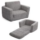 Sofá infantil ALIMORDEN 2 em 1 Flip Out Cuddly Sherpa Grey