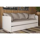Sofá Infantil CM8032 c/ Auxiliar Branco - Tecno Mobili