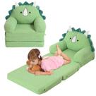 Sofá infantil dobrável MOMCAYWEX Triceratops com colchão dobrável