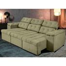 Sofá Itália 250 cm Retrátil e Reclinável Suede Castor - Sofá na Web Sofá Itália 250 cm Retrátil e Reclinável Suede Castor - Sofá na Web