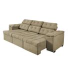Sofá Itália Retrátil Reclinável 2 metros Suede Castor - Sofá na Web Sofá Itália Retrátil Reclinável 2 metros Suede Castor - Sofá na Web