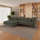 Sofá Jade com Chaise Lateral Esquerda 2,84M em linho