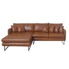 Sofá Jade com Chaise Lateral Esquerda 2,84M material sintético