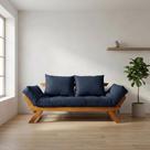 Sofá Japão Futon Acquablock Branco Off Madeira Cor Mel Sofá Japão Futon Acquablock Branco Off Madeira Cor Mel