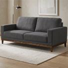 Sofá Kayrós 145cm 2 Lugares D05 Suede Cinza - Mpozenato Sofá Kayrós 145cm 2 Lugares D05 Suede Cinza - Mpozenato