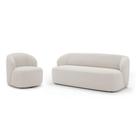 Sofá Leez 3 Lugares 205CM Off White Abmaza Sofá Leez 3 Lugares 205CM Off White Abmaza