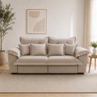 Sofa Linho Retratil Reclinavel Majestade 200cm Premium
