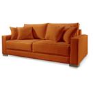 Sofá Linho Terracota Marrocos 2 Lugares Moderno 2,2m Sala de Estar