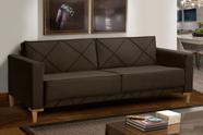 Sofa + Living 2,05m 3Lugares Tucson Marrom REC ESTOFADOS Sofa + Living 2,05m 3Lugares Tucson Marrom REC ESTOFADOS