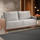 Sofá Living 3 Lugares 200cm Linho Seletto