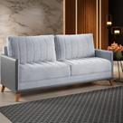 Sofá Living 3 Lugares 200cm Linho Seletto