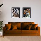 Sofá Living Beny 1,80m. Estofado em linho.