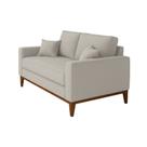 Sofá Living Beny 2 Lugares 1,40m Linho Cru