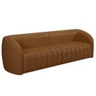 Sofá Living Decorativo 3 Lugares 252cm Meris M22 Sintético Caramelo - Mpozenato