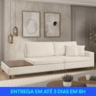 Sofá Living Lotus com Apoio Lateral Esquerda 2,89M em Linho Sofá Living Lotus com Apoio Lateral Esquerda 2,89M em Linho