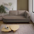 Sofá Living Orgânico 2 Lugares 165cm Base de Ferro Braço Direito Norten