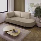 Sofá Living Orgânico 2 Lugares 165cm Base de Ferro Braço Esquerdo Norten Sofá Living Orgânico 2 Lugares 165cm Base de Ferro Braço Esquerdo Norten