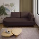 Sofá Living Orgânico 2 Lugares Veludo Marrom Norten 165cm Sofá Living Orgânico 2 Lugares Veludo Marrom Norten 165cm