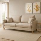 Sofá Living Riviera Tecido Linho Cru 1,80M