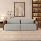 Sofá Living Sala de Estar Abel 220cm Bipartido pés de Madeira PU/Linho Caramelo/Cinza G33 - Gran Belo Sofá Living Sala de Estar Abel 220cm Bipartido pés de Madeira PU/Linho Caramelo/Cinza G33 - Gran Belo