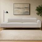 Sofá Living Unne 3 Lugares 210cm Terminal Direito Corano Off White - Nexta Casa
