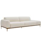Sofá Living Unne 3 Lugares 210cm Terminal Esquerdo Bouclé Off White - Nexta Casa Sofá Living Unne 3 Lugares 210cm Terminal Esquerdo Bouclé Off White - Nexta Casa