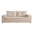 Sofá Living Verona 3 Lugares 2,00m Bege