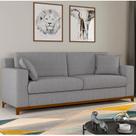 Sofá Living Vintage 3 Lugares 200cm em Linho Slim
