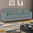 Sofá Living Vintage 3 Lugares 220cm em Boucle Slim