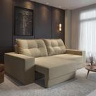 Sofá Luca 4 Lugares Suede 230cm