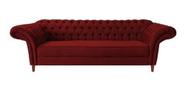 Sofá Luxo Chesterfield CondeSuede Bordô