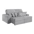 Sofa Martins M-188 02 Md.90 Com Almofadas - V-211 Cinza Sofa Martins M-188 02 Md.90 Com Almofadas - V-211 Cinza