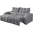 Sofá Minas 2 Lugares Retrátil e Reclinável Tecido Suede 180cm Aifos Cor Cinza