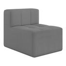 Sofá Modulado Na Caixa 1 Lugar 77cm Espuma D33 Multimóveis CR45350 Cinza