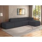 Sofá Modulado Na Caixa 5 Lugares 308cm Espuma D33 Multimóveis CR45358 Grafite Sofá Modulado Na Caixa 5 Lugares 308cm Espuma D33 Multimóveis CR45358 Grafite