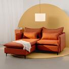 Sofá Modular 2 Lugares com Chaise e Pé Metal Sôma CabeCasa MadeiraOriginals