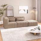 Sofá Modular 2 Lugares com puff EasyBox CabeCasa MadeiraOriginals