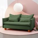 Sofá Modular 2 Lugares Pé Bolinha Sôma CabeCasa MadeiraOriginals Verde