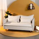 Sofá Modular 2 Lugares Pé Madeira Sôma CabeCasa MadeiraOriginals Bege Natural