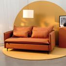 Sofá Modular 2 Lugares Pé Metal Sôma CabeCasa MadeiraOriginals Marrom Mocha Mousse