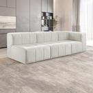 Sofá Modular 3 Lugares Bouclé