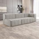 Sofá Modular 3 Lugares Bouclé