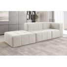Sofá Modular 3 Lugares Bouclé
