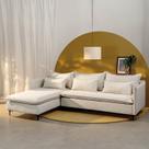 Sofá Modular 3 Lugares com Chaise e Pé Metal Sôma CabeCasa MadeiraOriginals