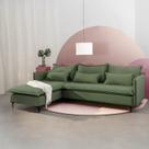 Sofá Modular 3 Lugares com Chaise e Pé Metal Sôma CabeCasa MadeiraOriginals