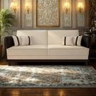 Sofá Modular 3 Lugares Filipi 2,12m Suede Bege - material sintético Marrom