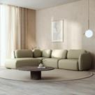 Sofá Modular 4 Lugares Com Sumiê Orla CabeCasa MadeiraOriginals