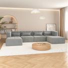 Sofá Modular 4 Lugares e 2 puff EasyBox CabeCasa MadeiraOriginals